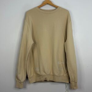 Off White x KITH Off-Palette Crewneck Sweatshirt Mens Large Tan Virgil Abloah